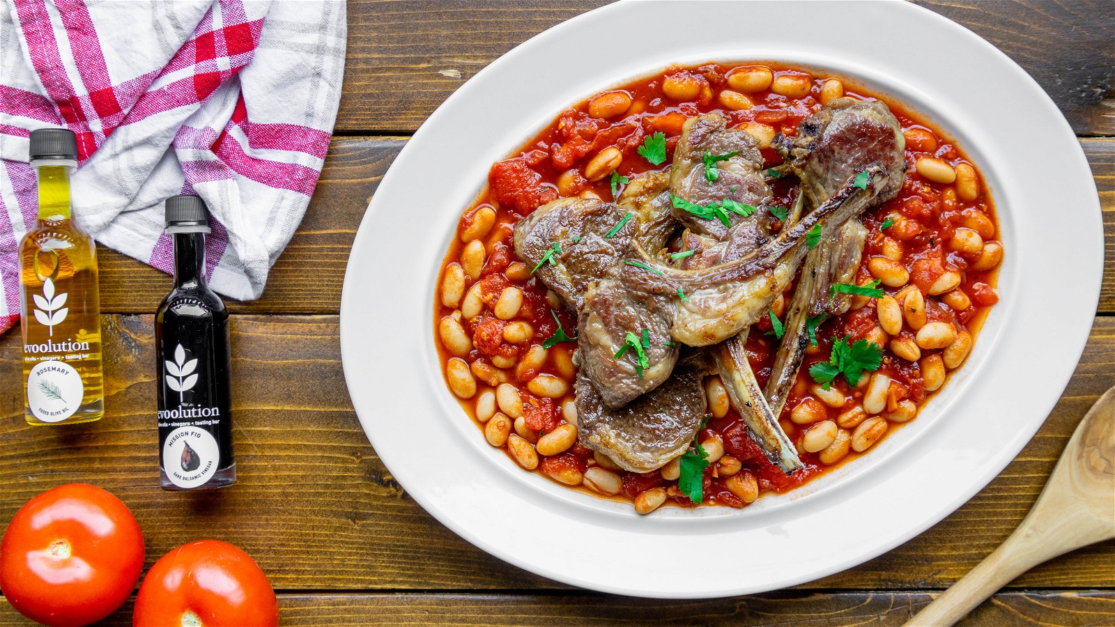 Image of Rosemary Olive Oil Lamb and Cannellini Beans