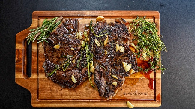 Image of How to Cook Ribeye Steaks on a Blackstone Griddle