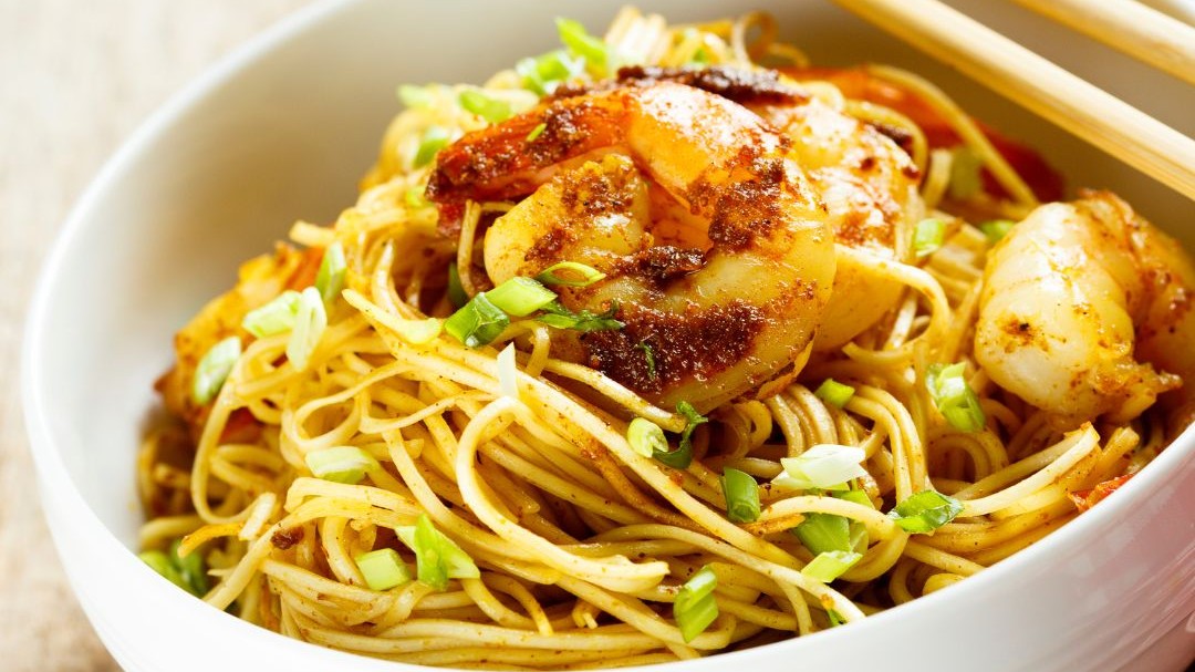 Image of Vermicelli Noodle and Prawn Stir fry