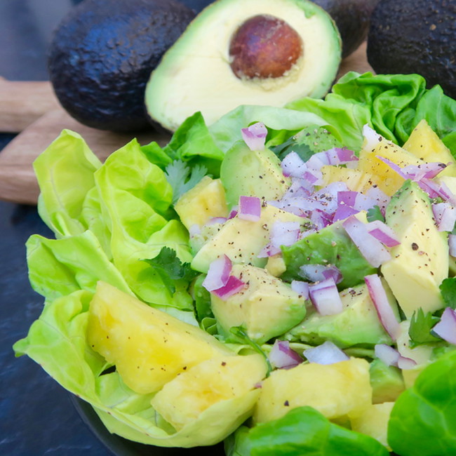 Image of cuban style avocado pineapple salad