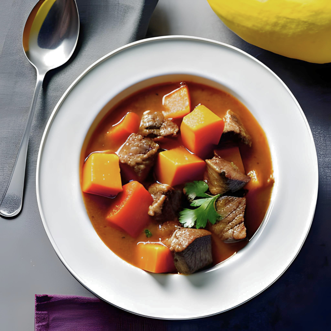 Peppered Beef and Squash Stew Recipe