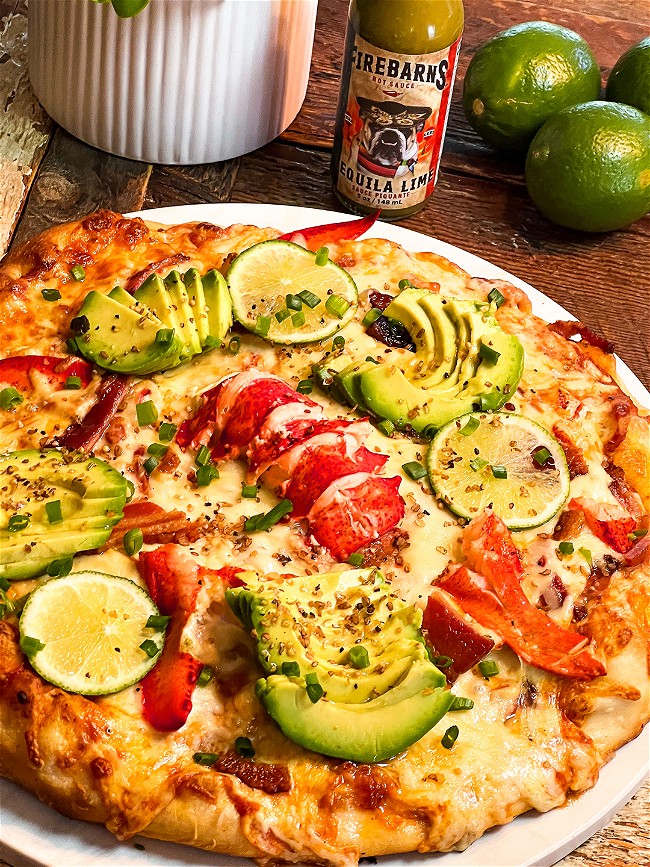 Image of LOBSTER TEQUILA LIME PIZZA
