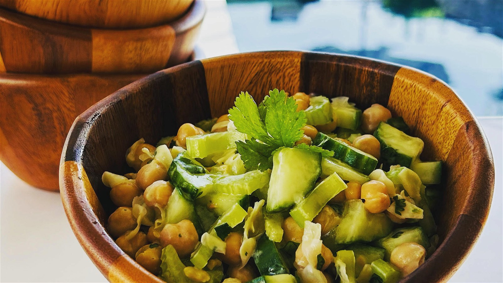 Image of Cucumber and Chickpea Salad