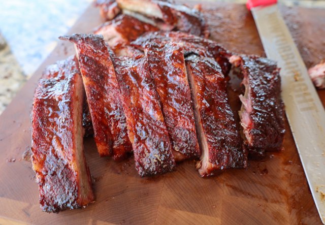 Image of Remove the ribs from the smoker and serve - you...