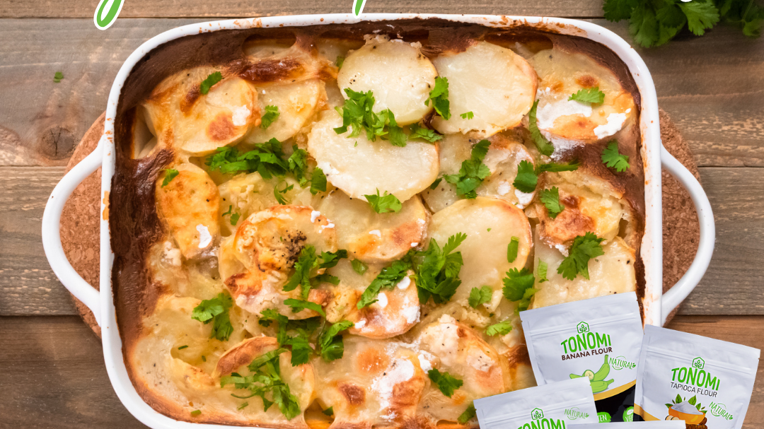 Image of Creamy and Delicious Vegan Scalloped Potatoes with Cassava Flour