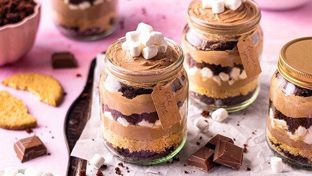 Image of S'mores Cake Jars