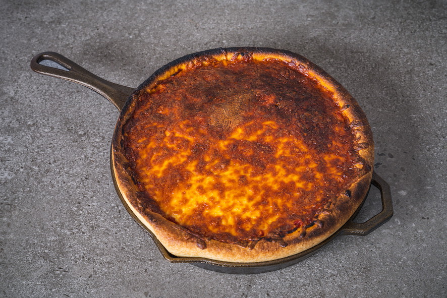 Deep dish pizza