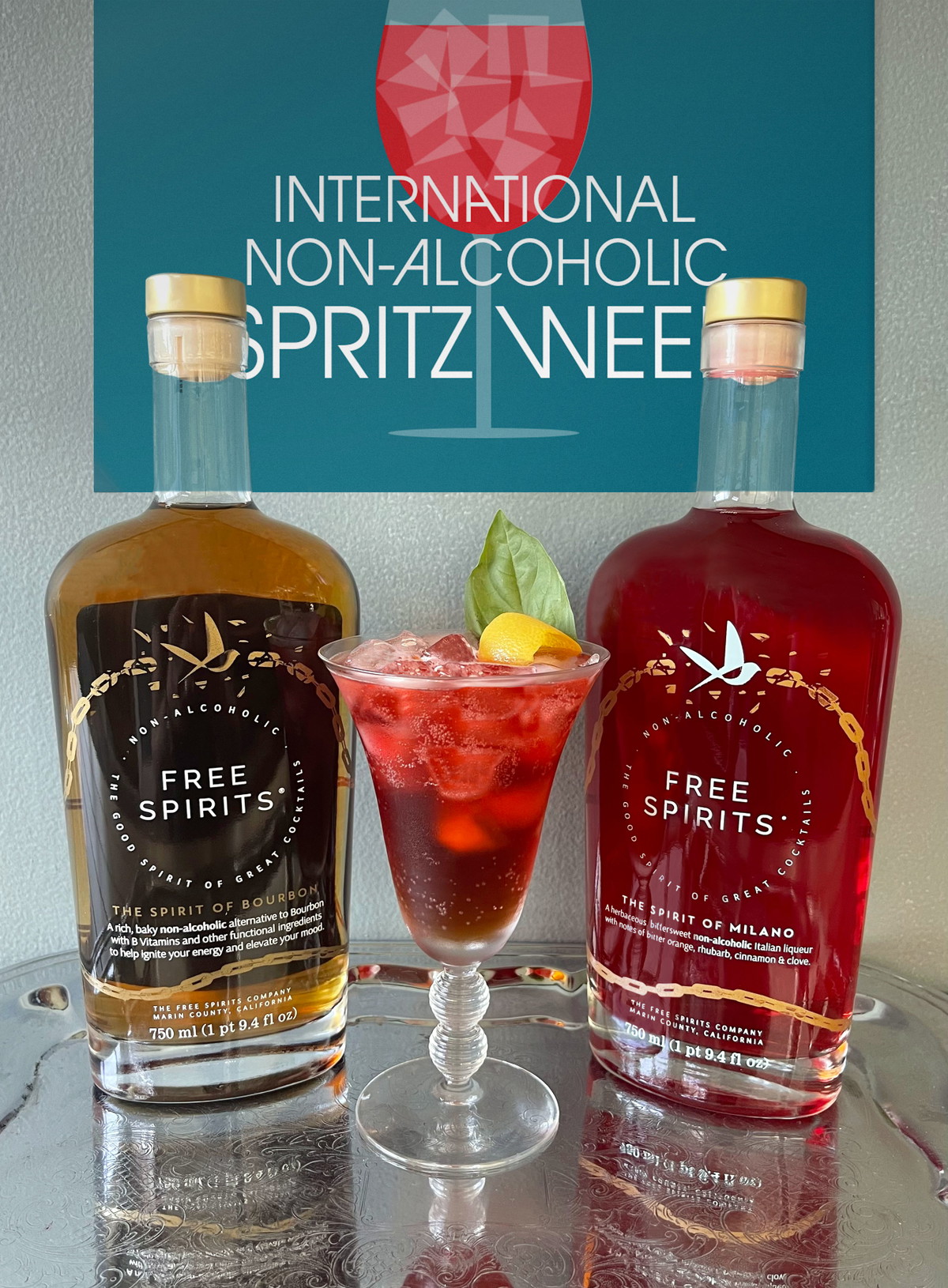 The Boulevardier Spritz (Non-Alcoholic)