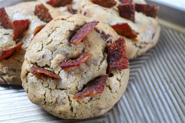 Image of Chocolate Chip and Candied Bacon Levain Cookies