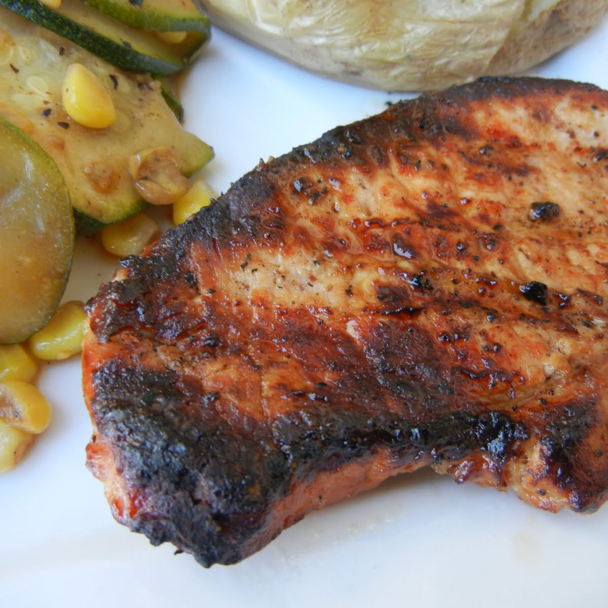 Cracked Black Pepper Pork Chops