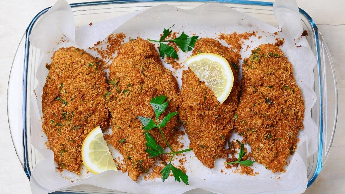 Image of Cracked Black Pepper Oven Fried Chicken