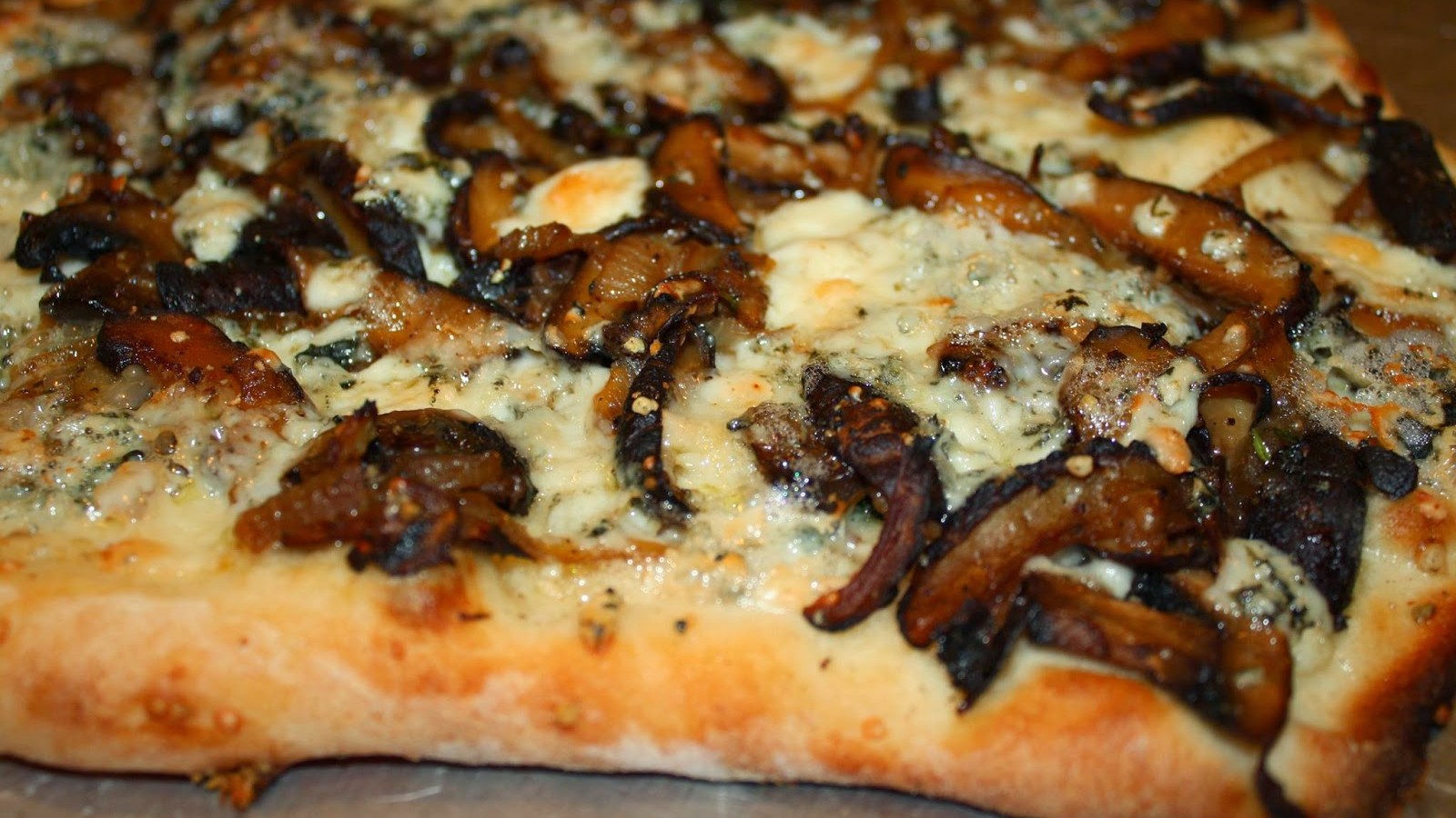 Image of Flat Bread-Cremini, Blue Cheese, & Wild Mushroom & Sage Olive Oil