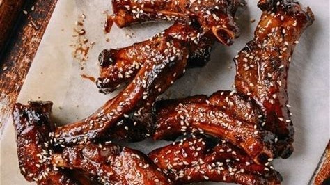 Image of Honey Ginger Glazed BBQ Ribs
