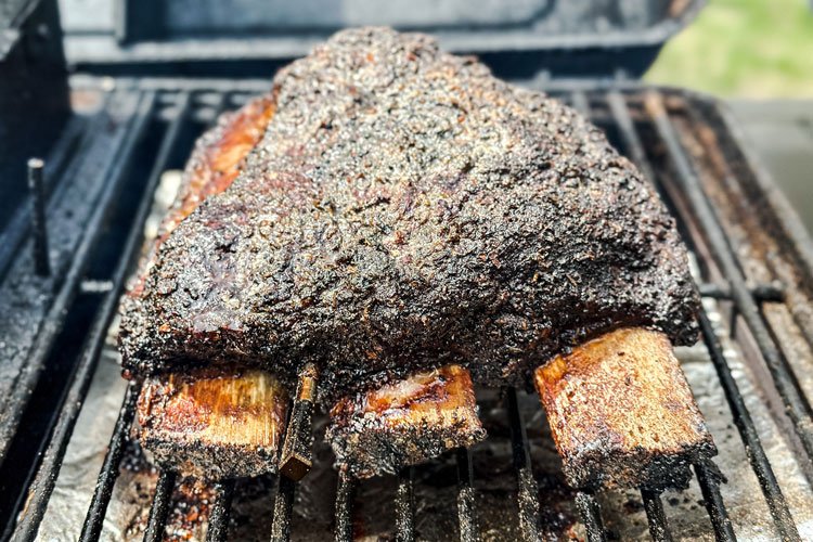 Image of Once the beef ribs reach an internal temperature of 200°F...