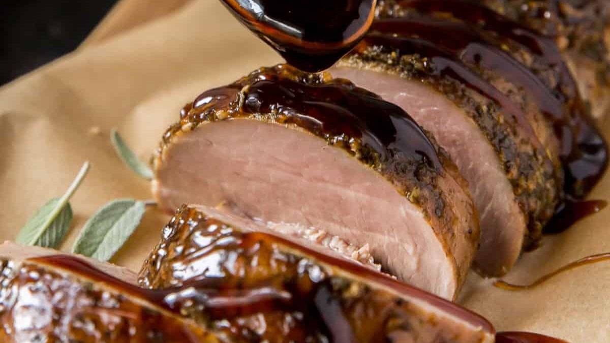 Image of Pork Tenderloin Champagne Dark Balsamic with