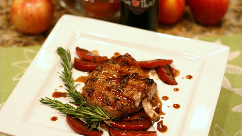 Image of Red Apple Balsamic Glazed Pork Chops