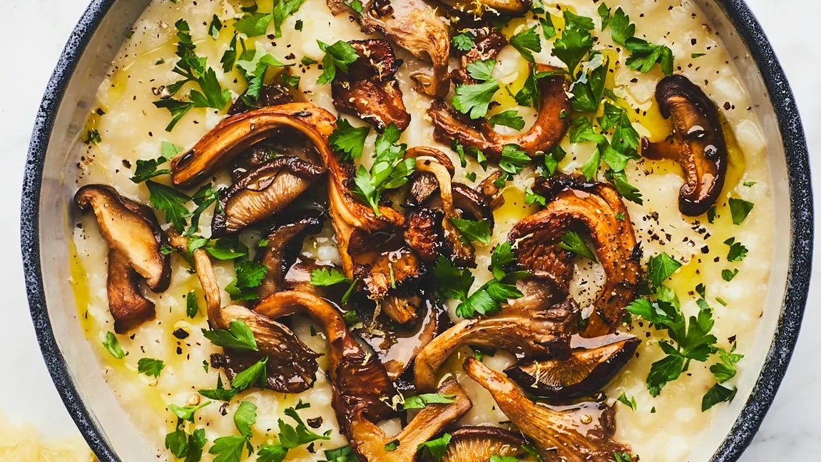 Image of Roasted Butternut Squash Risotto with Mushrooms