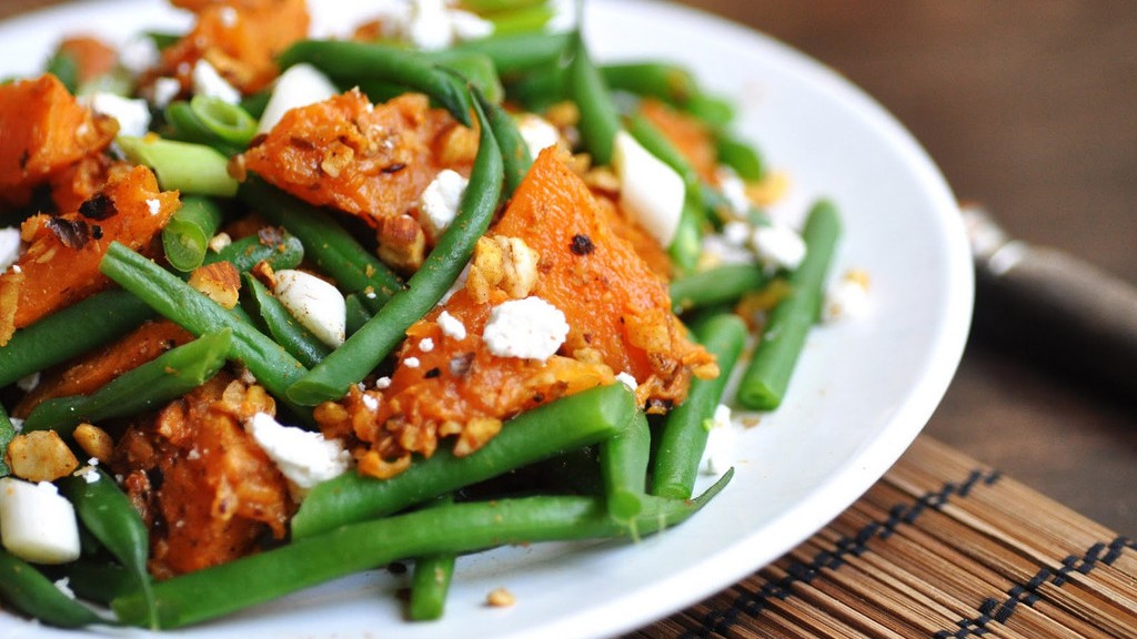 Image of Salad - Roasted Squash and Green Bean with Feta