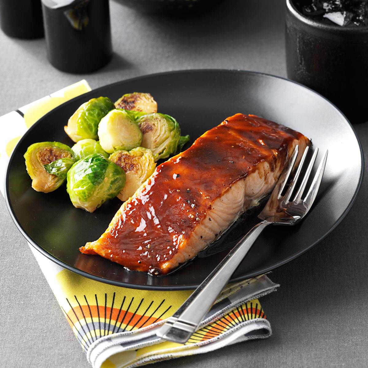 Sweet and Spicy Glazed Salmon