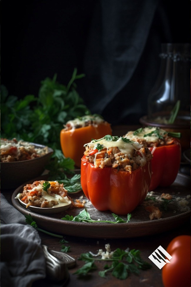 Image of Bursting with Flavor: Italian Stuffed Peppers