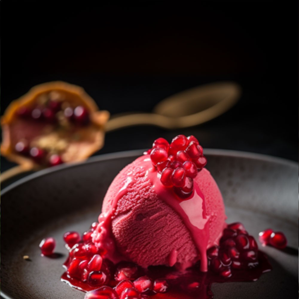 Delicious Pomegranate Ice Cream