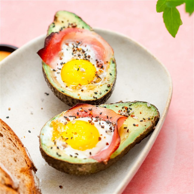 Image of Baked Avocado Eggs
