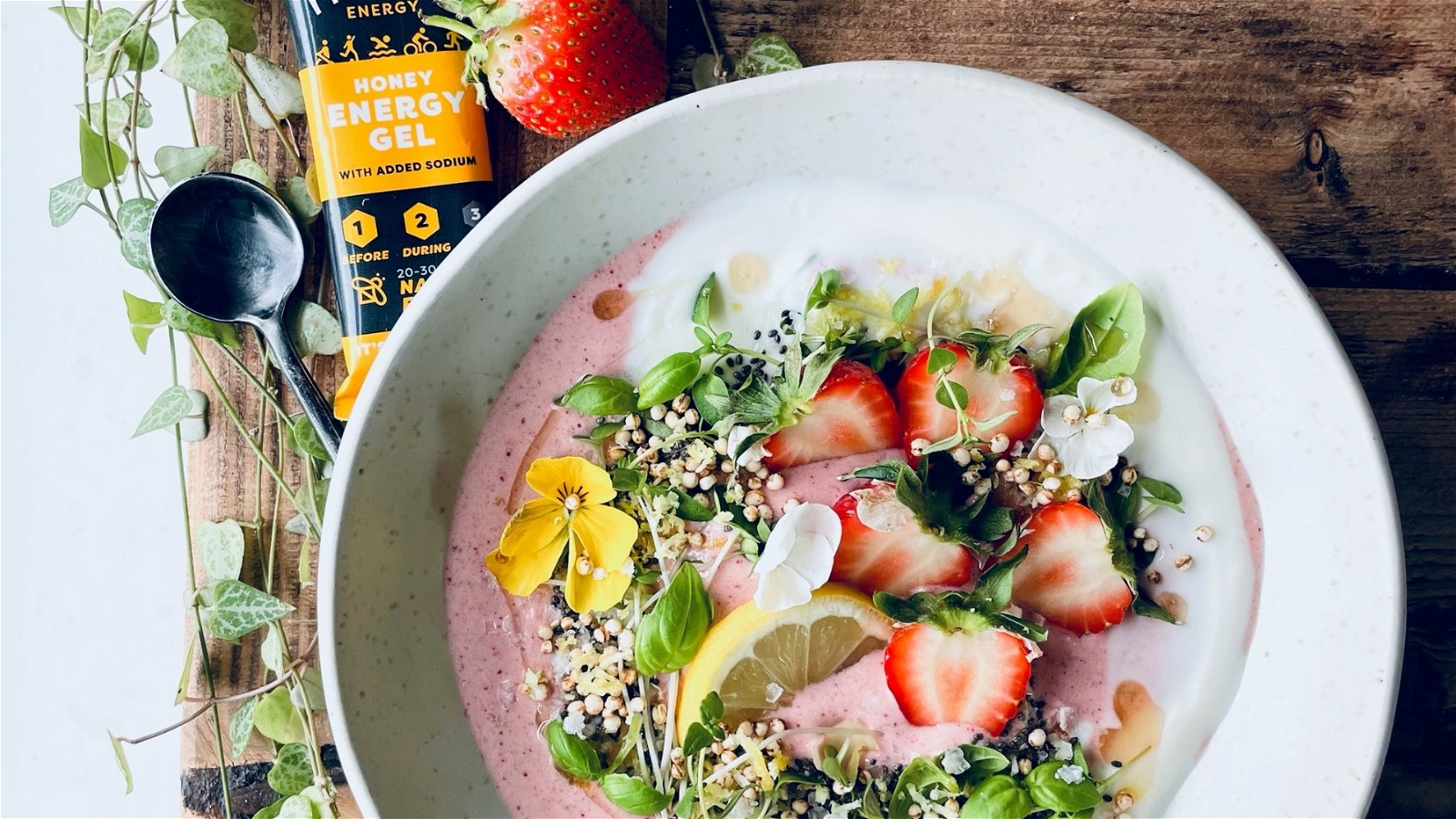 Image of Strawberry, Lemon & Banana Smoothie Bowl