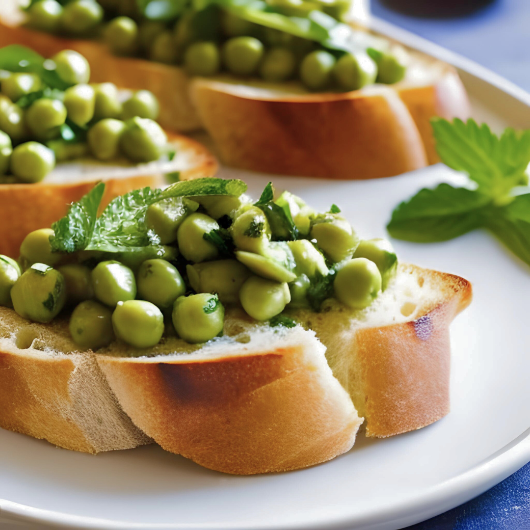 Garden Pea & Mint Bruschetta