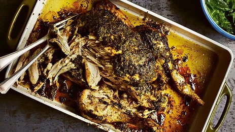 Image of Pot-roast Chicken Cooked in Herby Crème Fraîche 