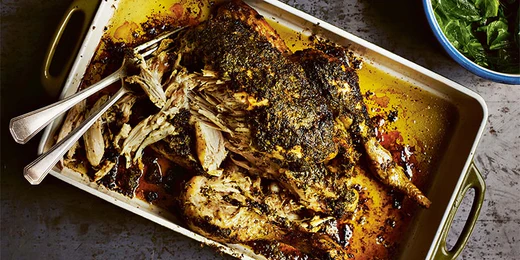 Image of Pot-roast Chicken Cooked in Herby Crème Fraîche 