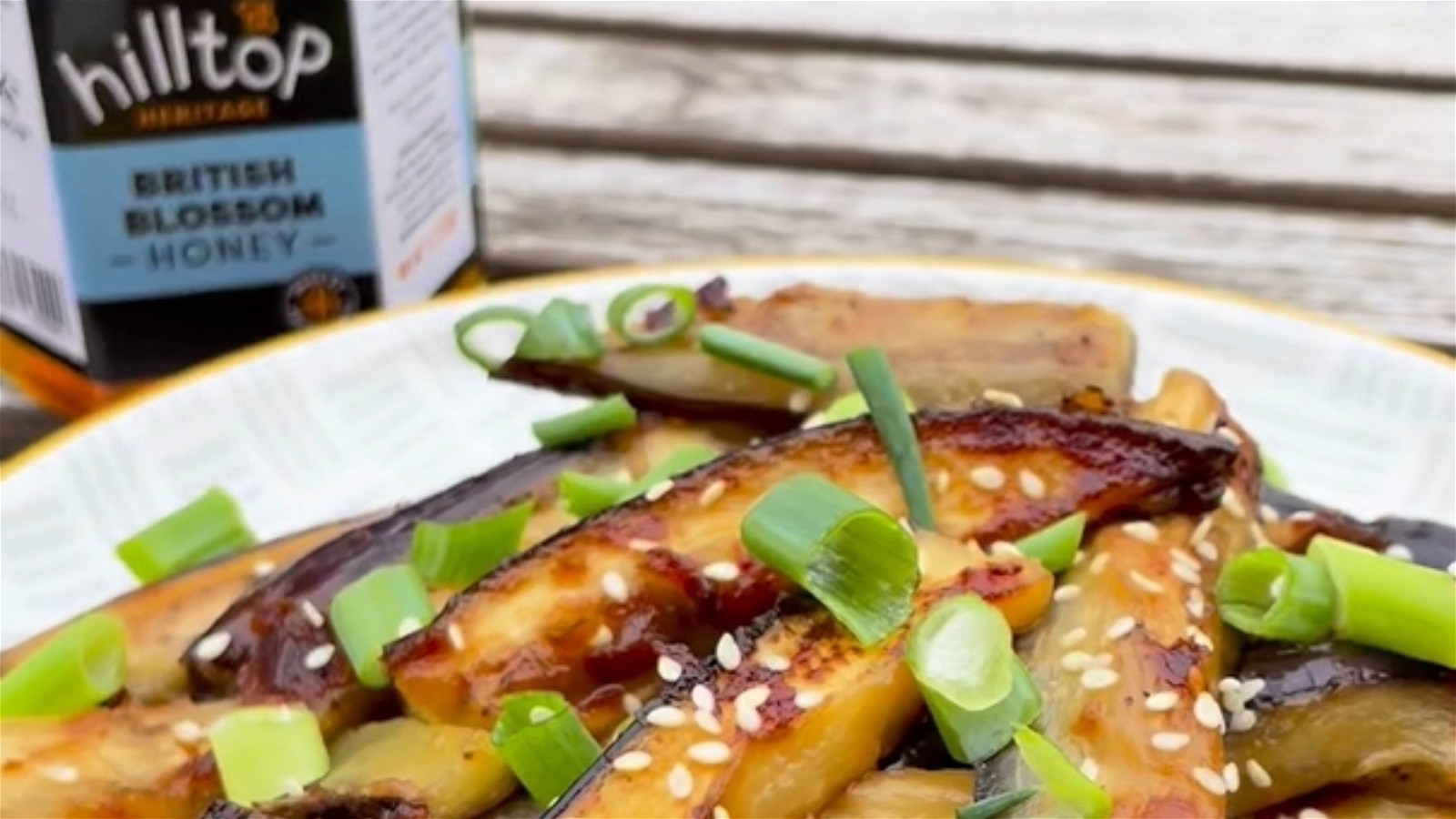 Image of Grilled Miso & Honey-Marinated Aubergines