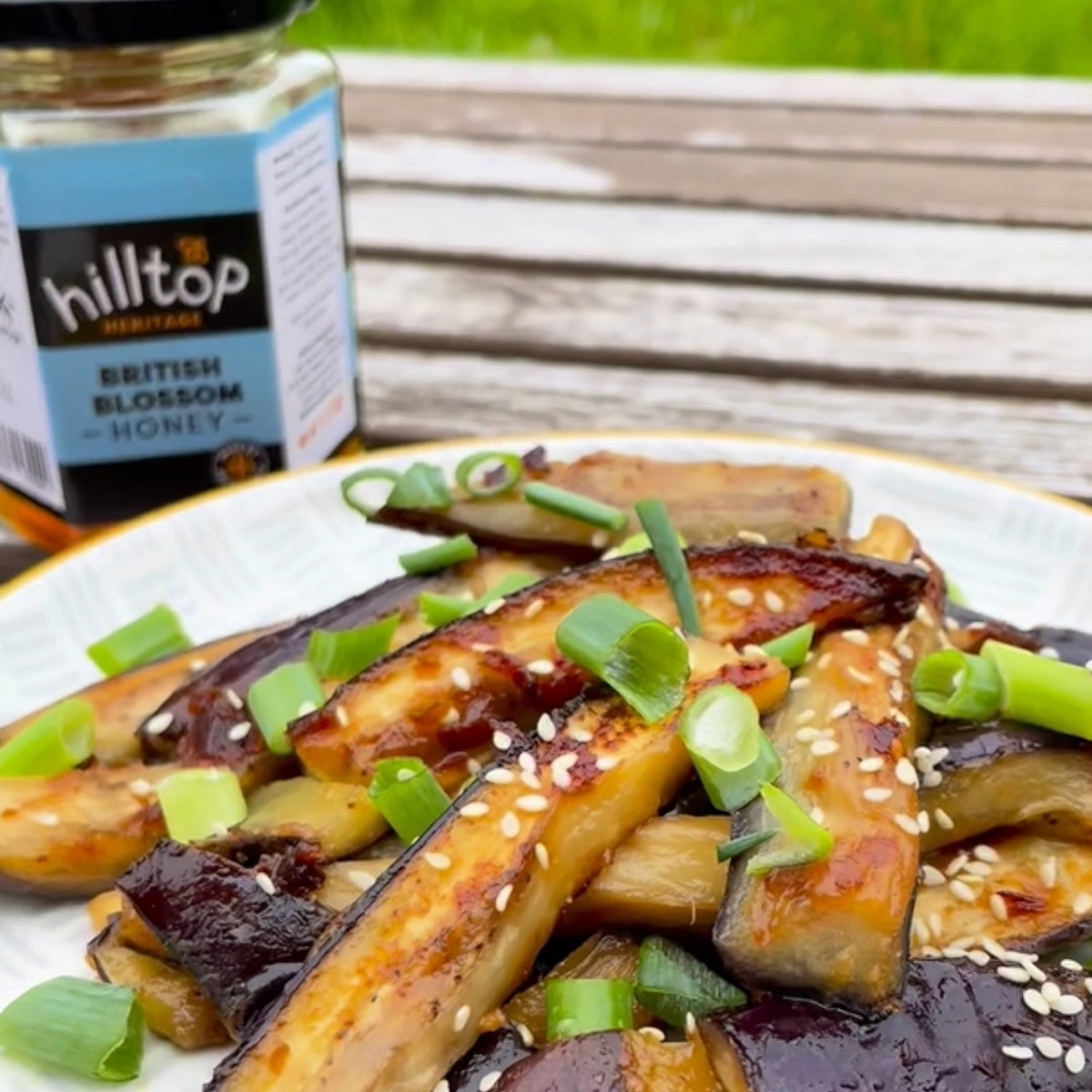 Grilled Miso & Honey-Marinated Aubergines