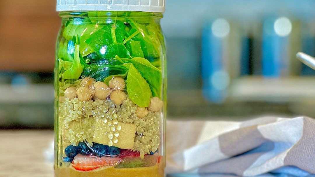 Image of Spring Strawberry Salad Jar