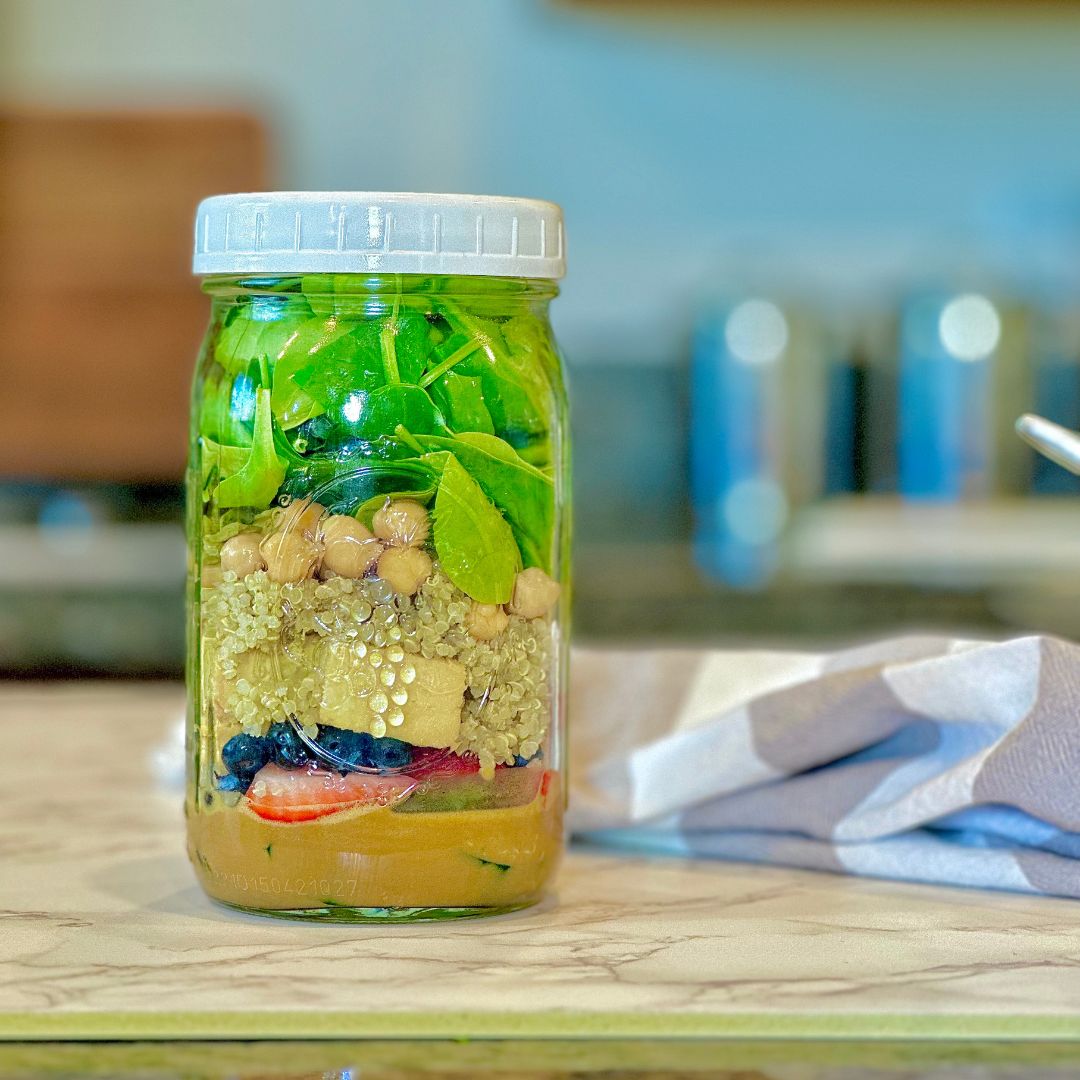 Spring Strawberry Salad Jar