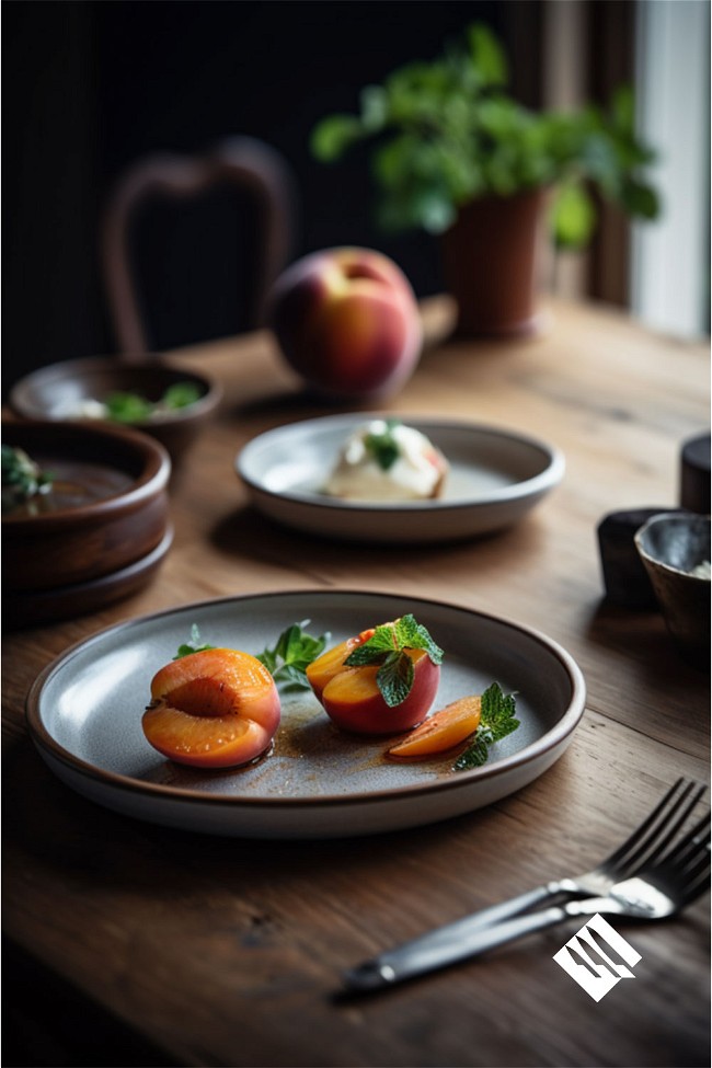Image of Warm Spiced Peaches Infused with Fragrant Spices