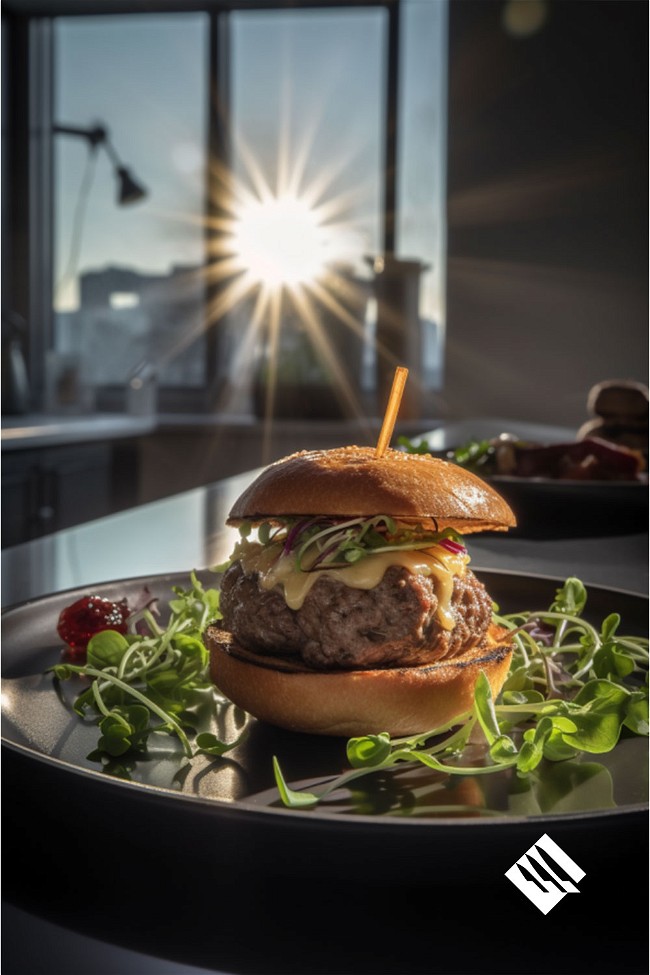 Image of Juicy Mediterranean Lamb Burger