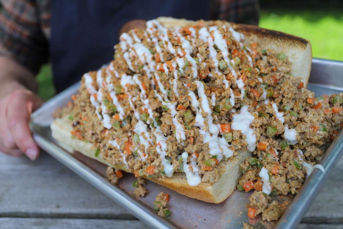 Buffalo Cajun Chopped Cheese