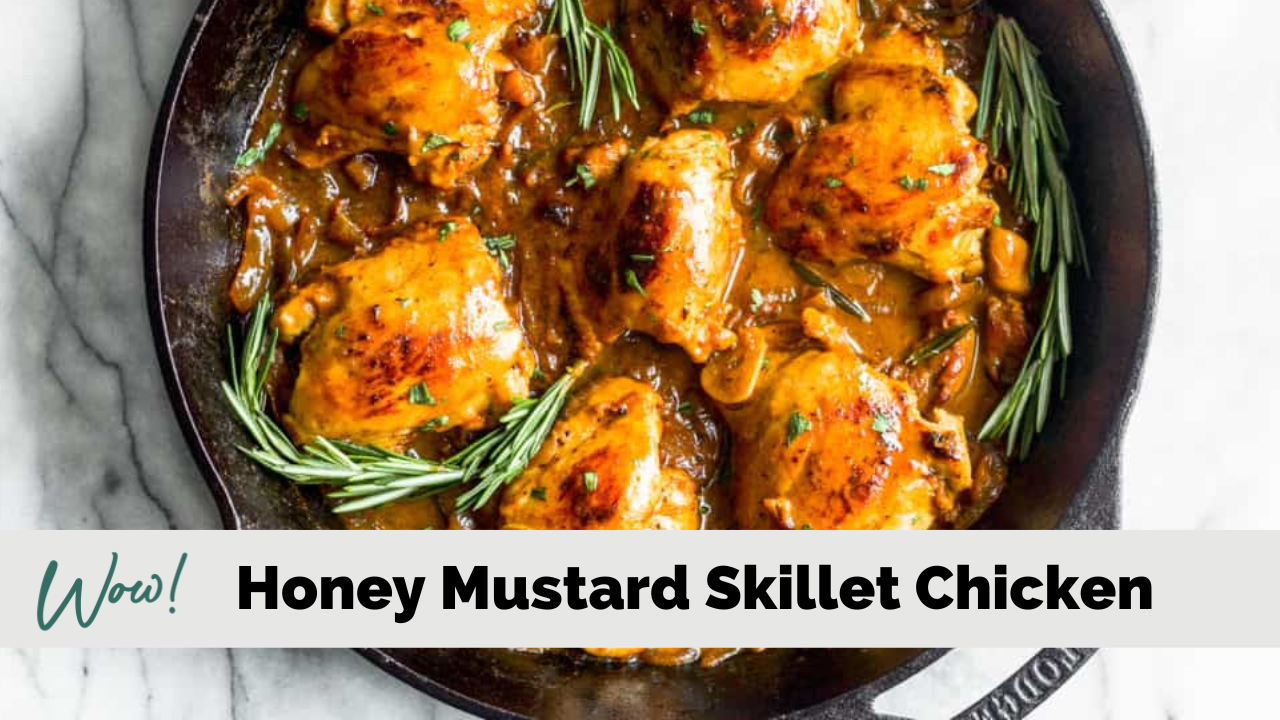 Image of Honey Mustard Skillet Chicken Recipe