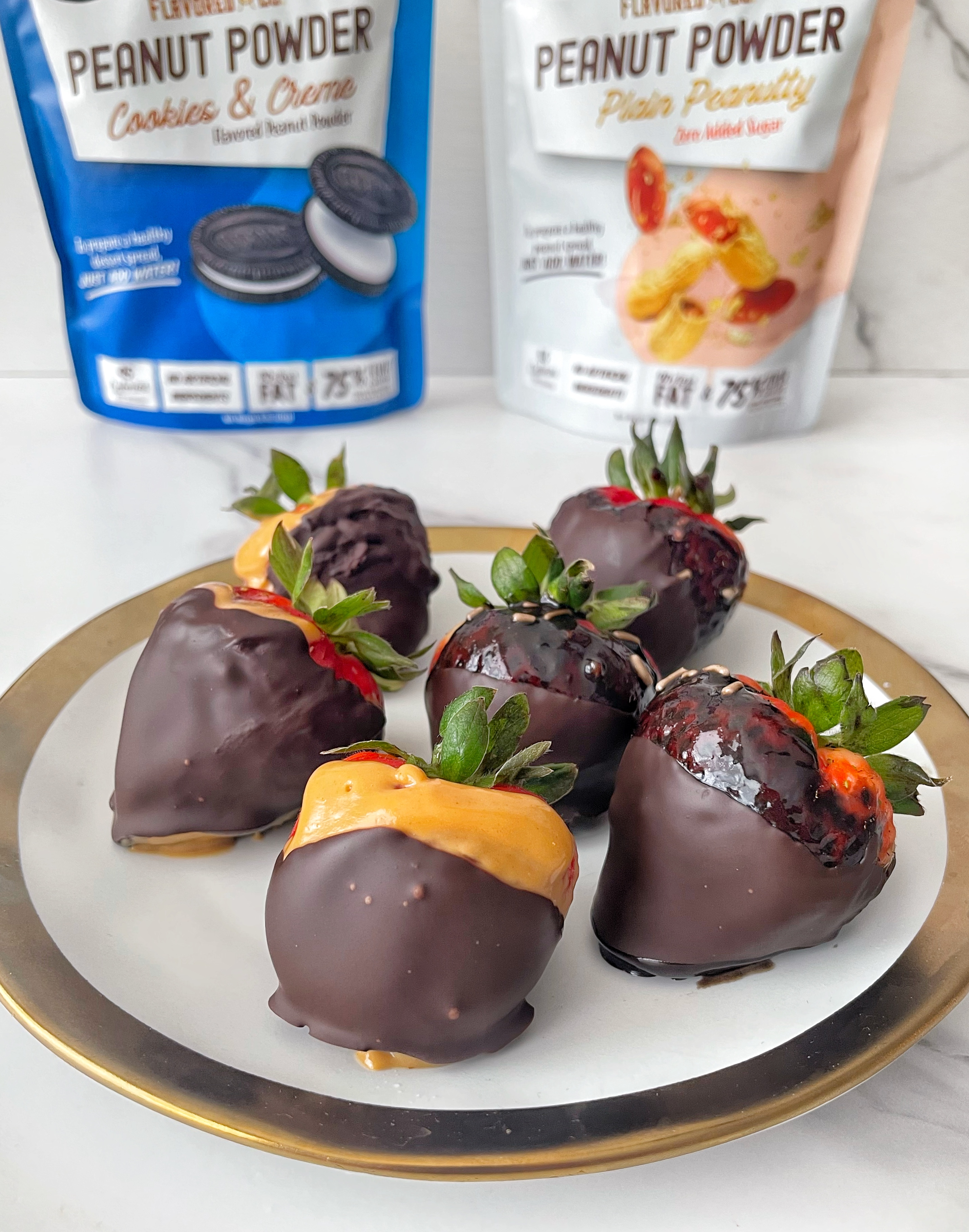 Image of Easy Chocolate & Creme Covered Strawberries