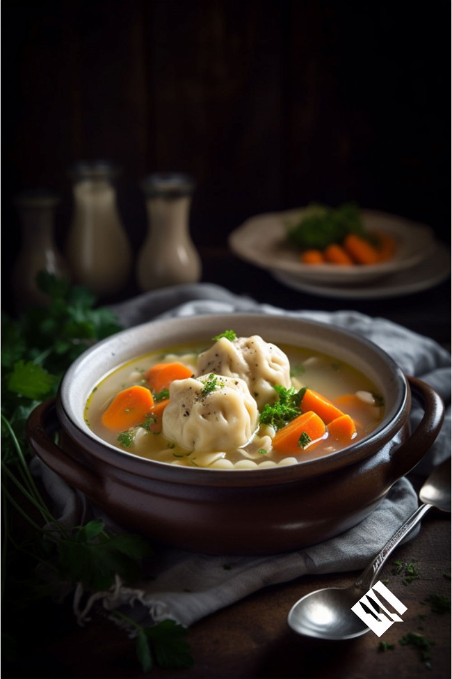 Image of Chicken Dumpling Soup A Soul-Warming Soup Delight