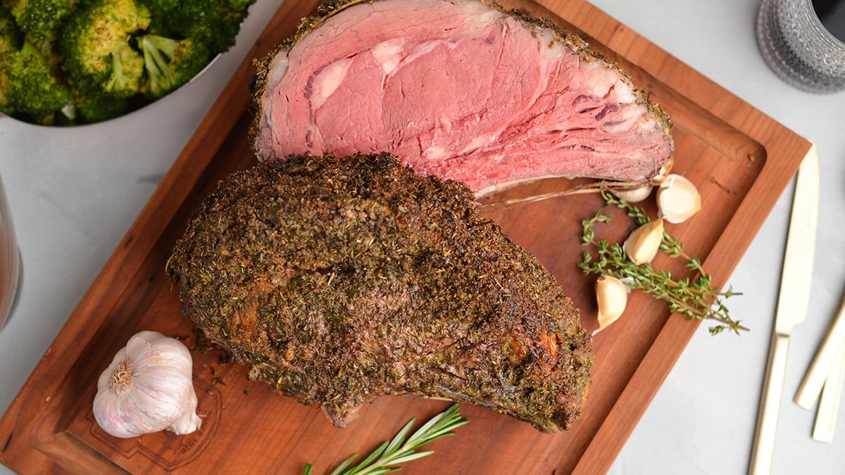 Image of Balsamic and Spice-Crusted Prime Rib Roast