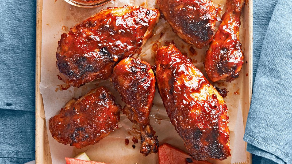 Image of Chicken with Balsamic BBQ Sauce