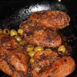 Easy Olive Martini Chicken