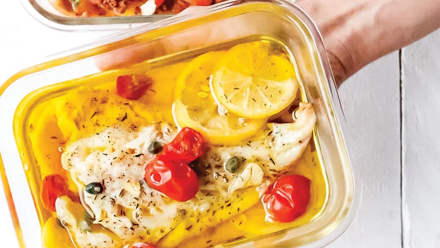 Image of Extra Virgin Olive Oil Poached Fish
