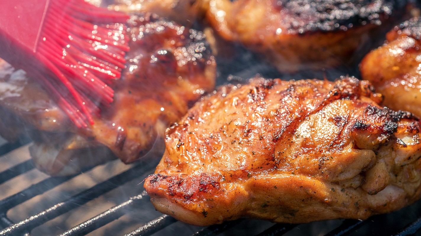Image of Slow Grilled Chicken Thighs