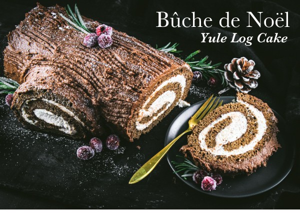Image of Bûche de Noël - Yule Log Cake