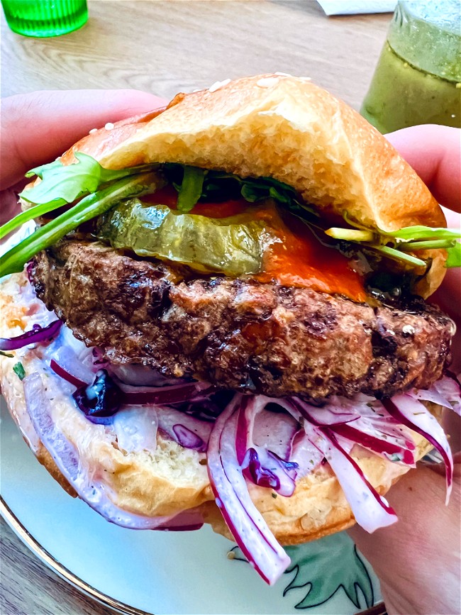 Image of Double Ranch Burger (With ranch slaw and ranch pickles)