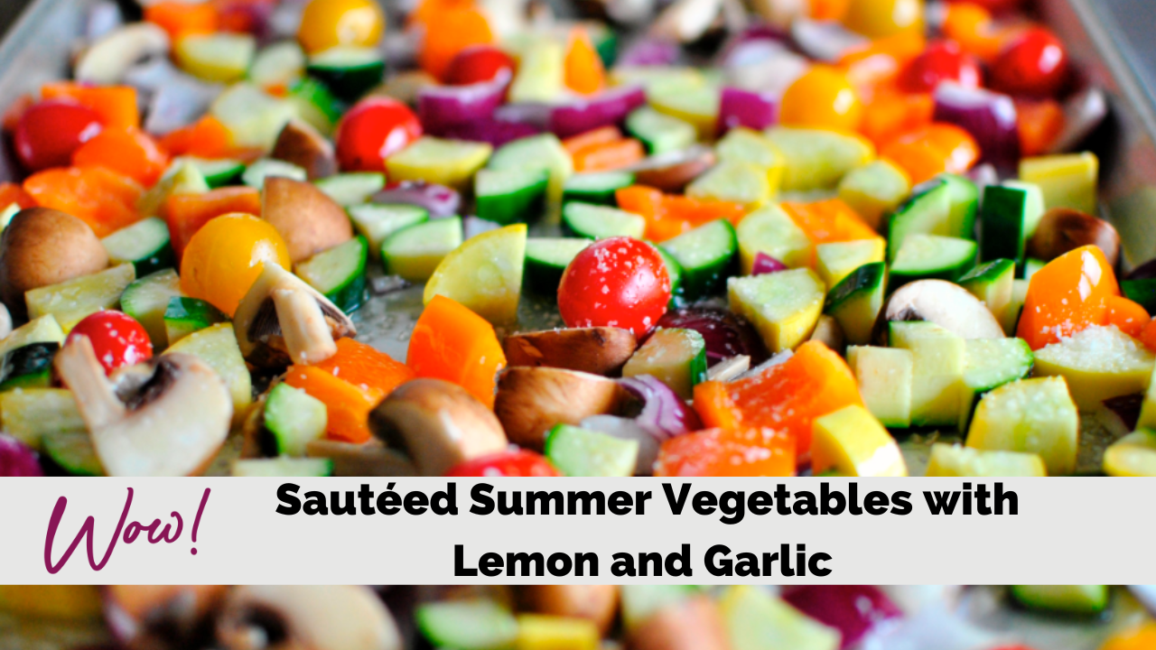 Image of Sautéed Summer Vegetables with Lemon and Garlic (Lean and Green Recipe)