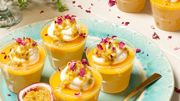 Image of Passionfruit Pina Colada Jelly Cups