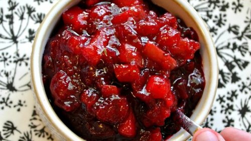 Image of No Cook Cranberry Pear Sauce